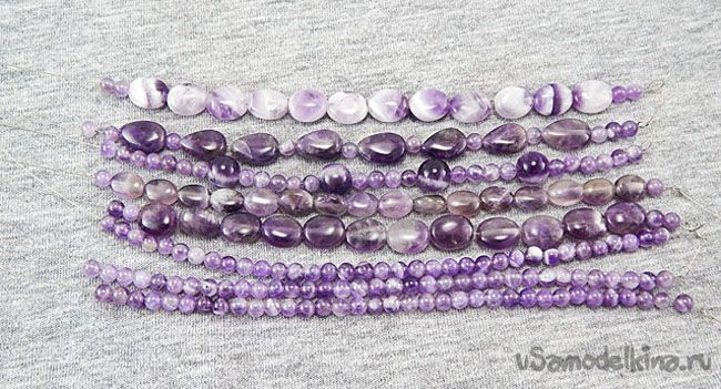 Elegant bracelet in 8 rows with your own hands
