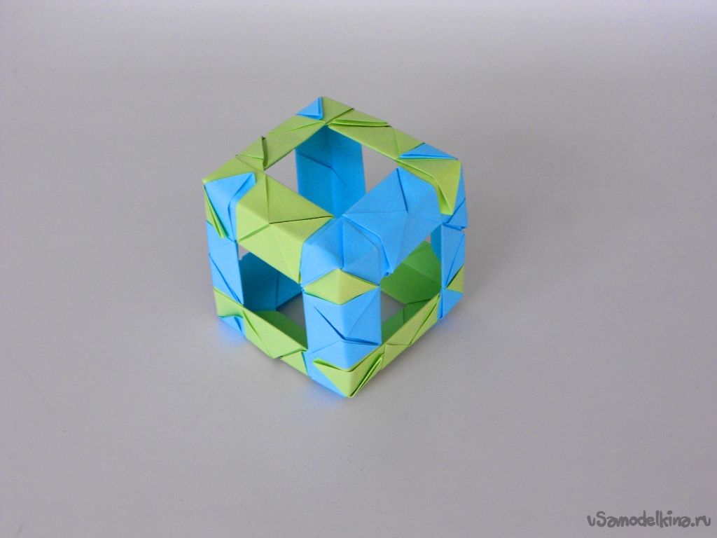 Куб из бумаги — быстро и просто