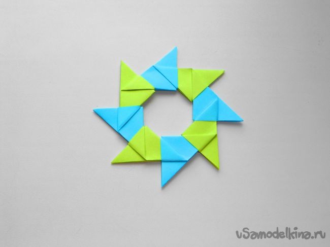 Оригами звезда из бумаги. Модульное оригами