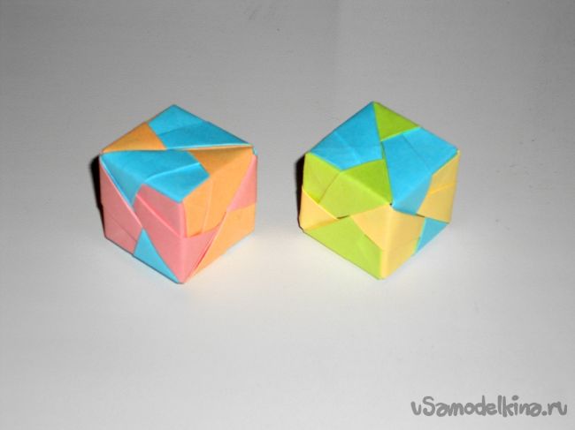 Кубик из бумаги Поделки оригами
