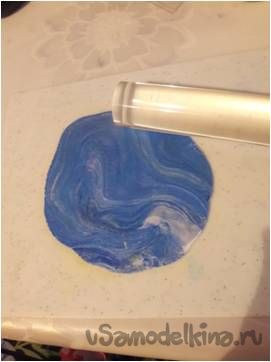 Феечка голубая розочка из полимерной глины Clay Craft by Deco